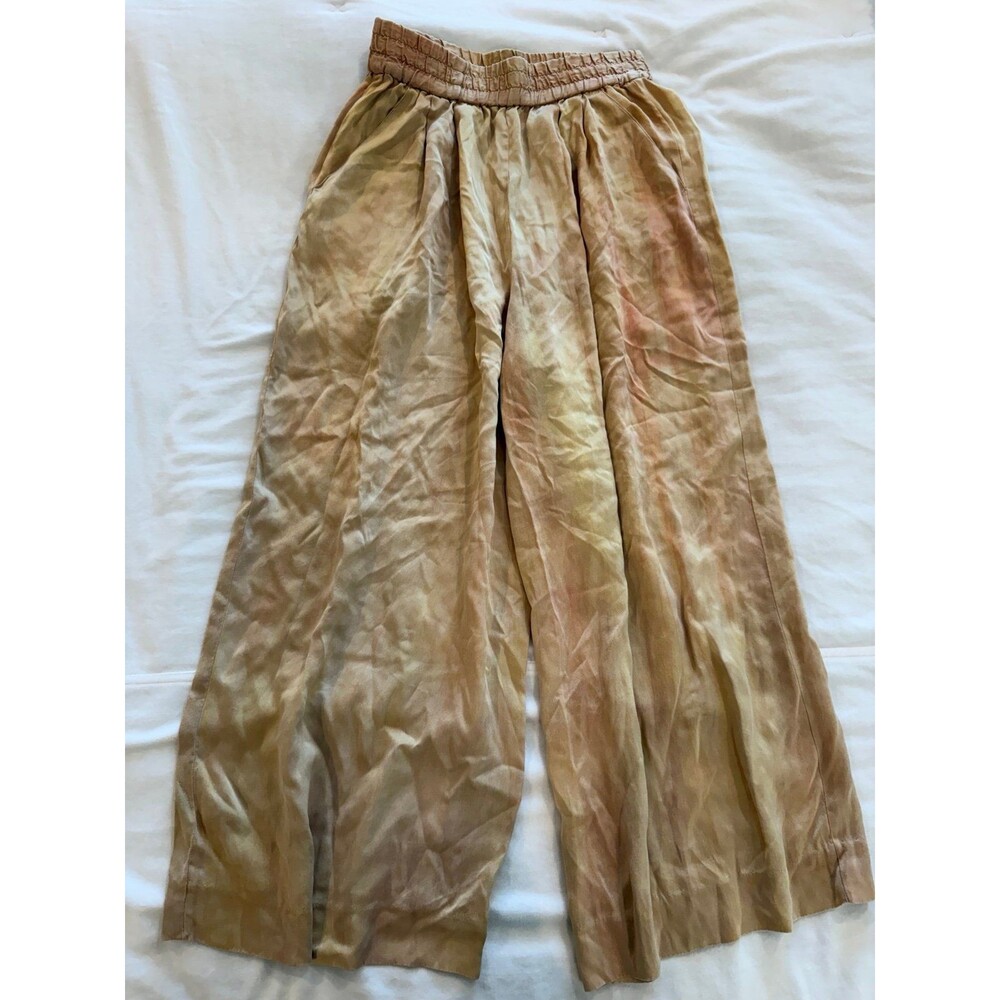 Vintage EPB Neiman Marcus 100% Silk Wide Leg Pants Size P